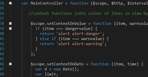 Image of a code file